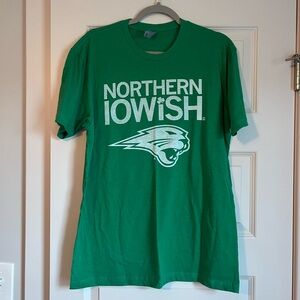 Never worn. St. Paddy’s University of Northern Iowa shirt. Large